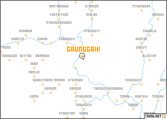 map of Gaunggaik