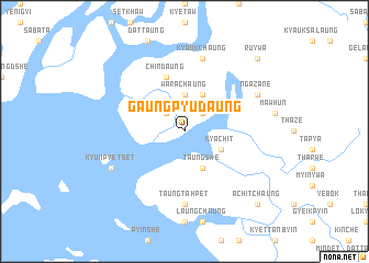 map of Gaungpyudaung