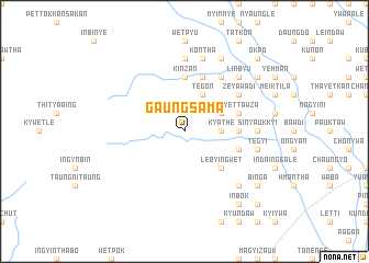 map of Gaungsama