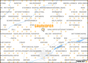 map of Gaunkofen