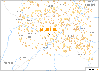 map of Gauntiāli