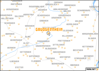 map of Gau-Odernheim