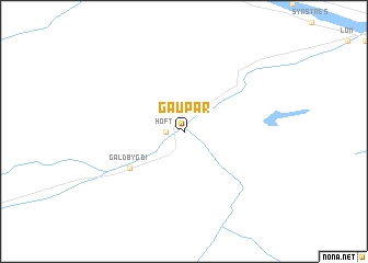 map of Gaupar