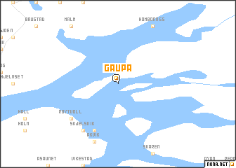 map of Gaupa