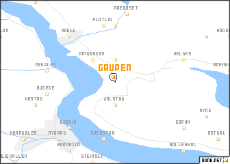 map of Gaupen