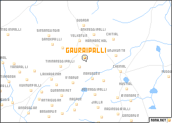 map of Gaurāipalli