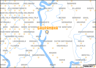 map of Gaurambha
