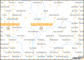 map of Gaurangapur