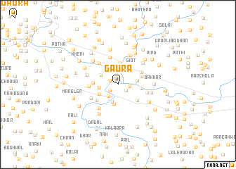 map of Gaura