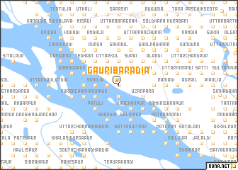 map of Gauribaradia