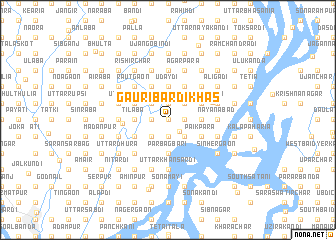 map of Gauribardi Khās