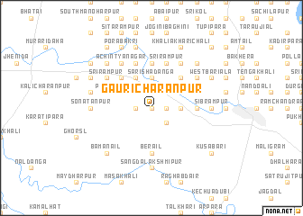 map of Gauricharanpur