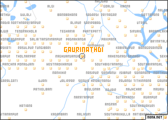 map of Gaurināthdi