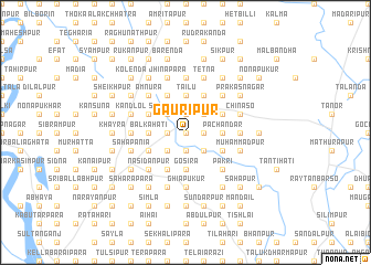 map of Gaurīpur