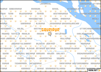 map of Gauripur