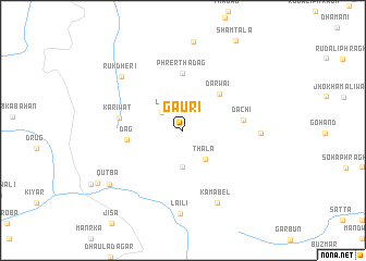 map of Gauri