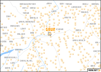 map of Gaur