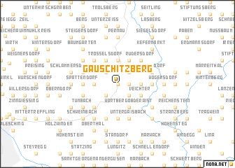 map of Gauschitzberg