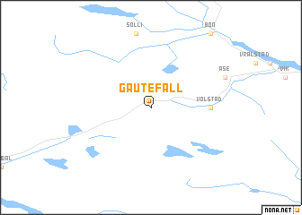 map of Gautefall