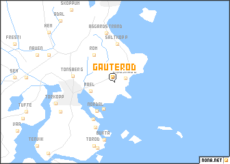 map of Gauterød