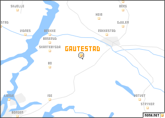 map of Gautestad