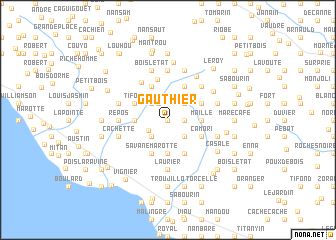 map of Gauthier