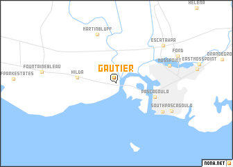 map of Gautier