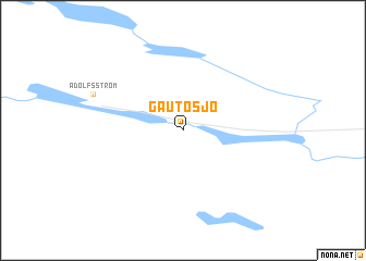 map of Gautosjö