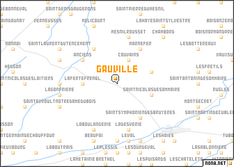 map of Gauville