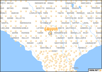 map of Gauvin