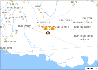 map of Gavāhīn