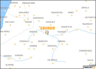 map of Gavāhīr