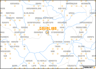 map of Gavaliba