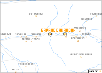 map of Gavāndar
