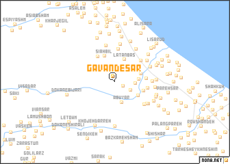 map of Gavānd-e Sar