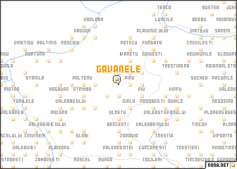 map of Găvanele