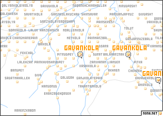 map of Gāvān Kolā