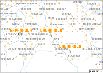 map of Gāvān Kolā