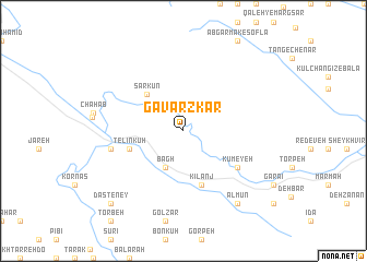 map of Gāvarzkār