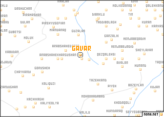 map of Gavār