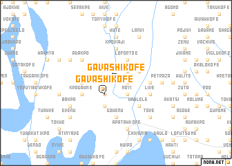 map of Gavashikofe