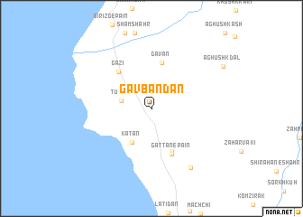 map of Gāvbandān