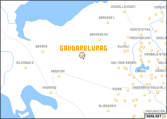map of Gāvdār-e Lūrag