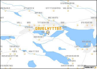 map of Gavelhyttan