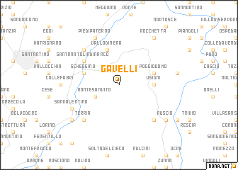 map of Gavelli