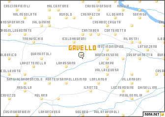 map of Gavello