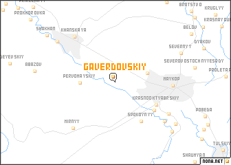 map of Gaverdovskiy