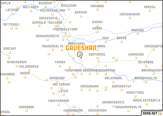 map of Gāveshān