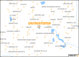 map of Gavia de Rionda