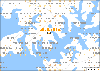 map of Gã Vicente